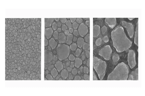 Fine Grain Medium Grain Coarse Grain Graphit Fine Grain Medium Grain Coarse Grain Graphit